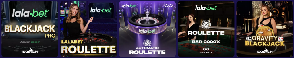 Live Casino en Tafelspellen Lala Bet